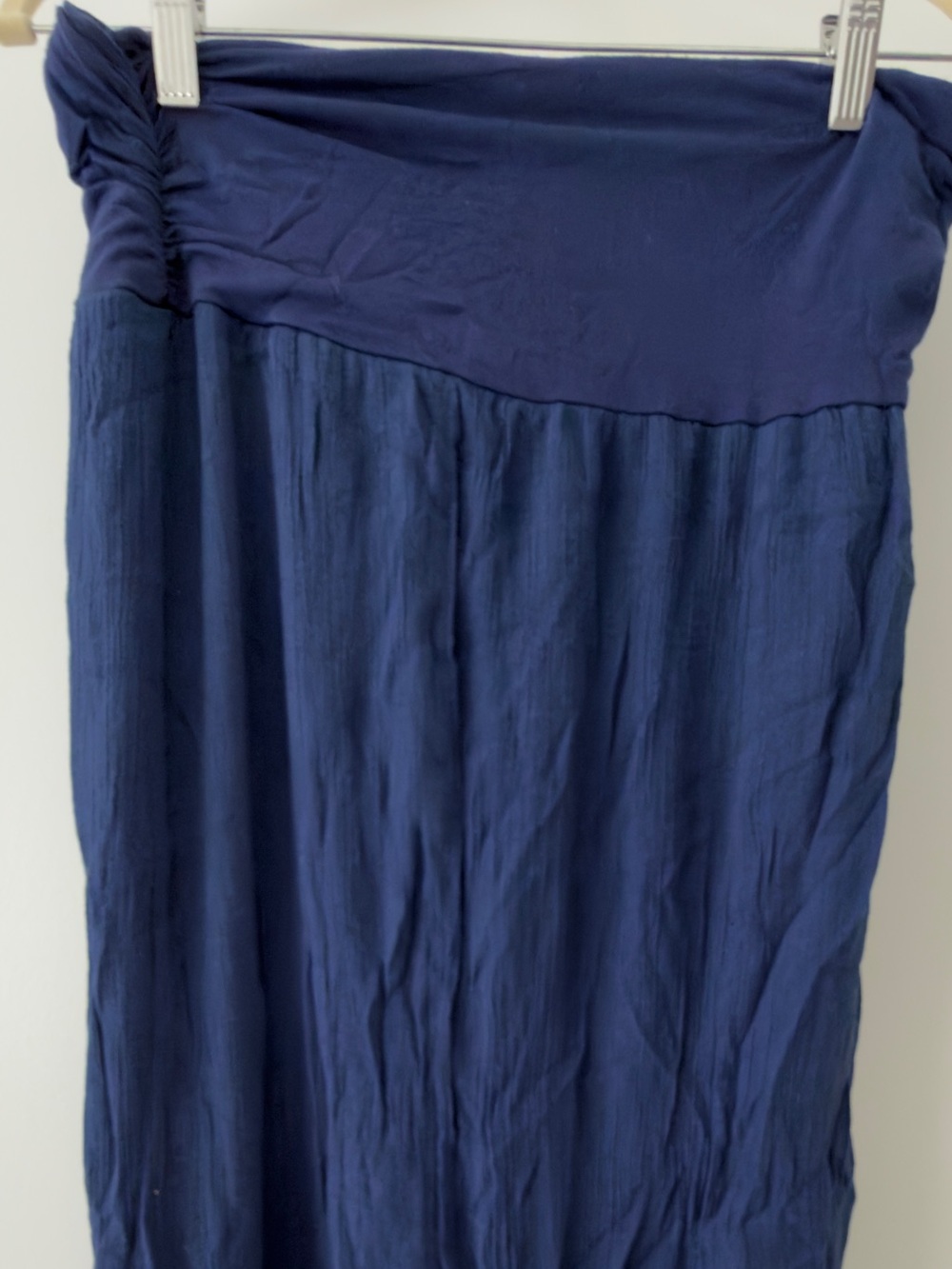 Apt. 9 Navy Blue Strapless Maxi Skirt - Size XL